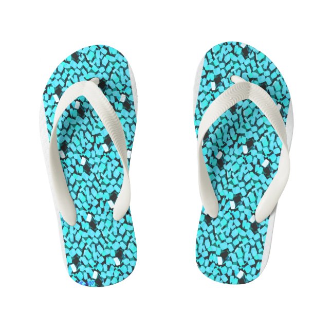 Blue Avalanche toddler flip flops (Footbed)