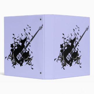 Blue Avery Binder with Electric Guitar