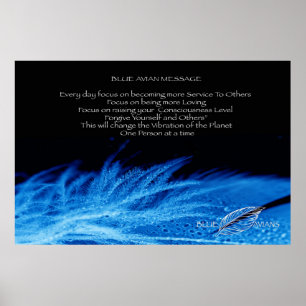 Blue Avian Poster