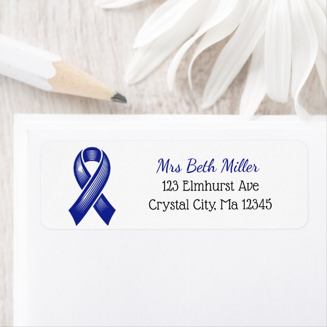 Blue Awareness Ribbon (Insitu)