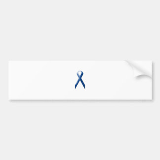 Blue awareness ribbon bumper sticker