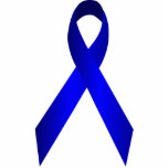 Blue Awareness Ribbon Pin Photo Sculpture Button<br><div class="desc">A vector graphic illustration of a blue awareness ribbon on a variety of products.</div>