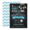 Blue Babies, Beer & BBQ Baby Shower Invitation