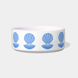 Blue Baby Boy Oyster shell and Pearl Patterned Bowl