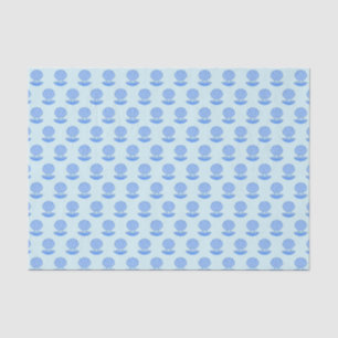 Blue Baby Boy Oyster shell and Pearl Patterned Tissue Paper