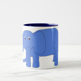 Blue Baby Elephant mug