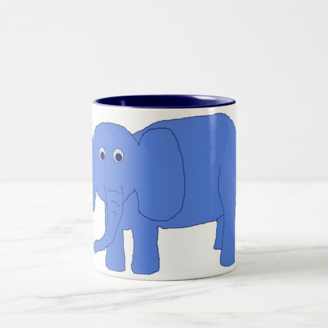 Blue Baby Elephant mug (Center)