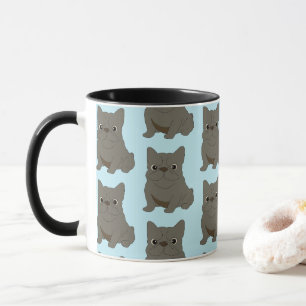 Blue Baby French Bulldog, blue Mug
