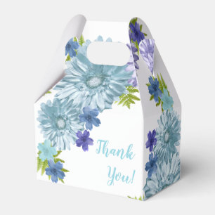 Blue Baby In Bloom Brunch Shower Thank You Favor Box