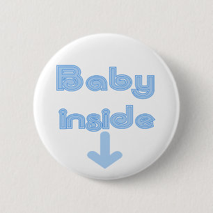 Blue Baby Inside - Customized 2 Inch Round Button