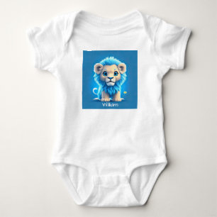 Blue Baby Lion for Lion Lovers Bodysuit
