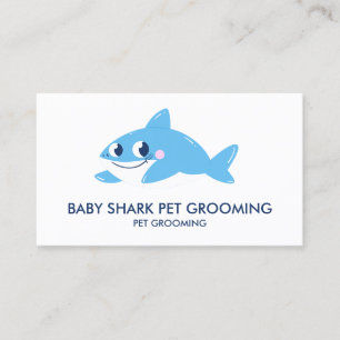 Blue Baby Shark Fish Business Card