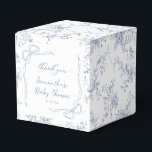 Blue Baby Shower Favor Box<br><div class="desc">Celebrate your little one with these Personalized Blue Baby Shower Favour Boxes! Perfect for blue baby shower ideas and baby shower ideas boy, these charming boxes add a special touch to your event. Ideal for a spring baby shower, they complement spring baby shower themes and spring baby shower ideas beautifully....</div>