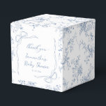 Blue Baby Shower Favor Box<br><div class="desc">Celebrate your little one with these Personalized Blue Baby Shower Favour Boxes! Perfect for blue baby shower ideas and baby shower ideas boy, these charming boxes add a special touch to your event. Ideal for a spring baby shower, they complement spring baby shower themes and spring baby shower ideas beautifully....</div>