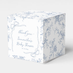 Blue Baby Shower Favor Box