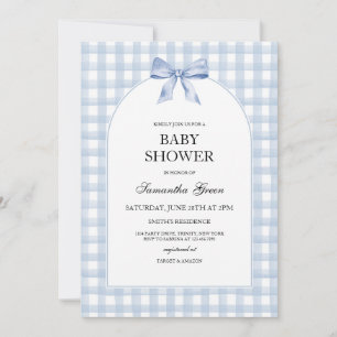 Blue Baby Shower Invitation
