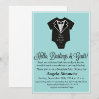 Blue Baby Shower Invitation