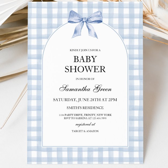 Blue Baby Shower Invitation (Creator Uploaded)