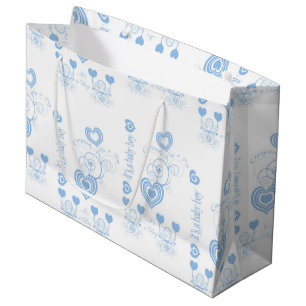 Blue Baby Shower Large Gift Bag