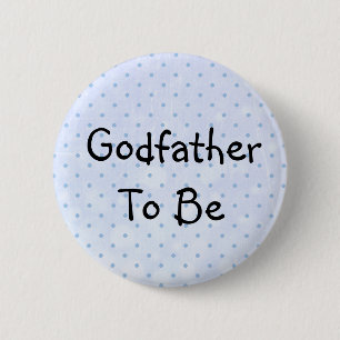 Blue Baby Shower Pin for the Godfather to be