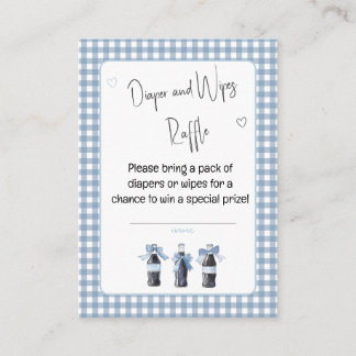 Blue Baby Soda Ready to POP Diaper or Wipes  Enclosure Card
