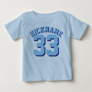 Blue Baby Sports Jersey Design T-Shirt