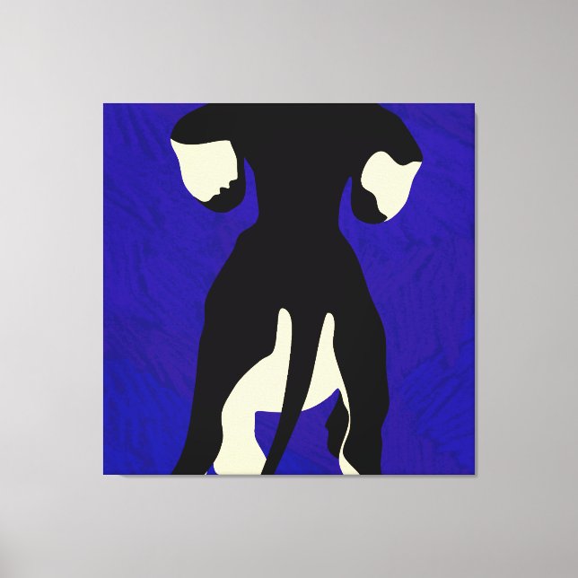 Blue Backdrop Canvas Print (Front)