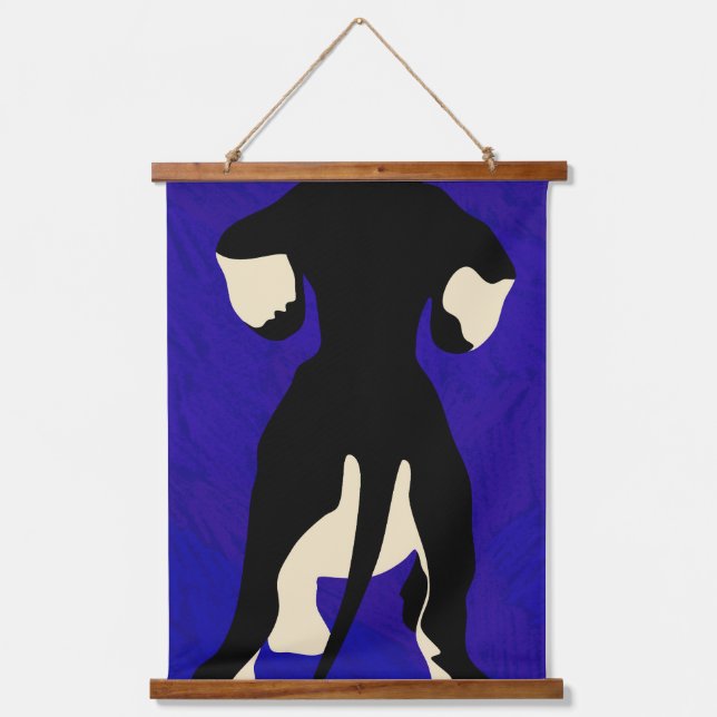 Blue Backdrop Hanging Tapestry (Front)