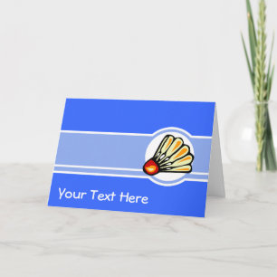 Blue Badminton Card