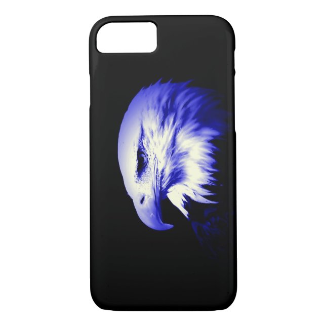 Blue Bald American Eagle iPhone 7 Case (Back)