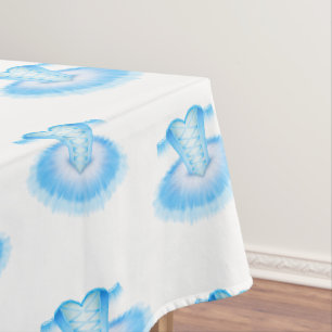 Blue Ballet Birthday Tutu Watercolour Tablecloth