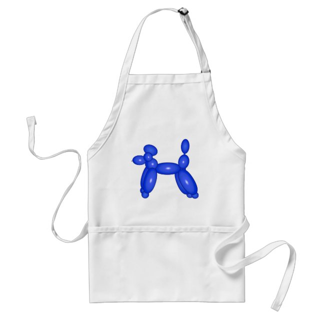Blue Balloon Animal Dog Standard Apron (Front)
