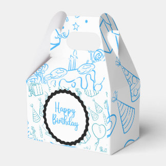 blue balloon favor box