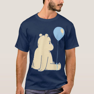 Blue Balloon Ice Bear  T-Shirt