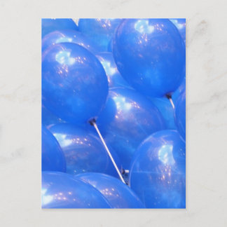 Blue Balloons Custom Postcard
