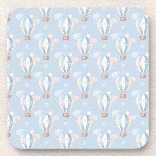Blue Balloons Pattern Coaster