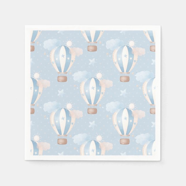 Blue Balloons Pattern Napkin (Front)