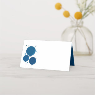 Blue Balloons   Place cards