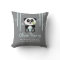 Blue Bamboo Panda Baby Announcement Pillow