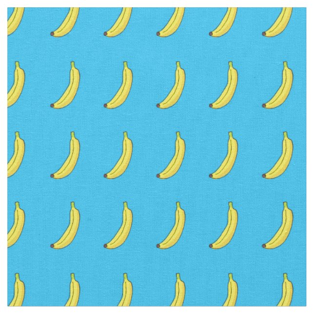 Blue banana fabric (Close Up)