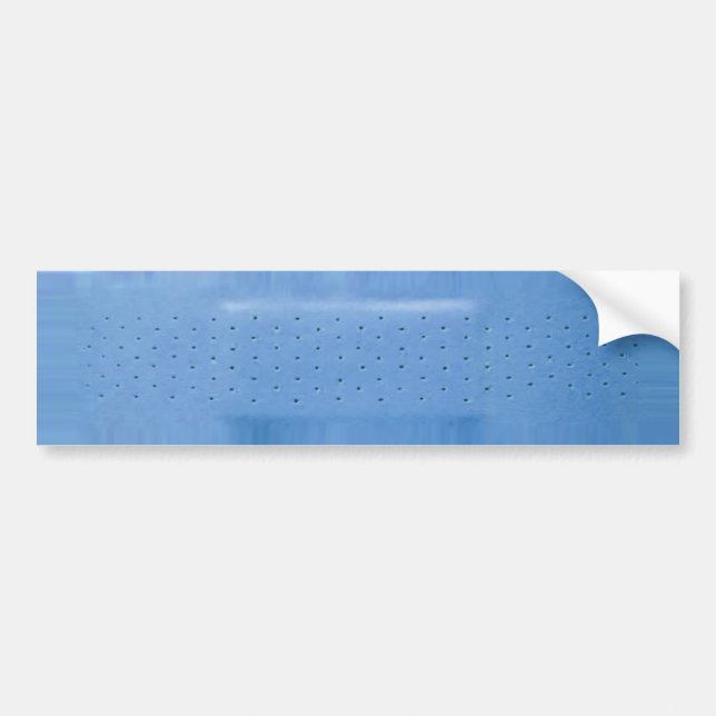 Blue Band-Aid Bumper Sticker (Front)