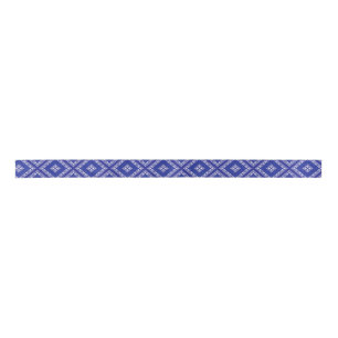 Blue Bandana Design Ribbon Satin Ribbon