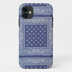 blue bandana iphone case cover
