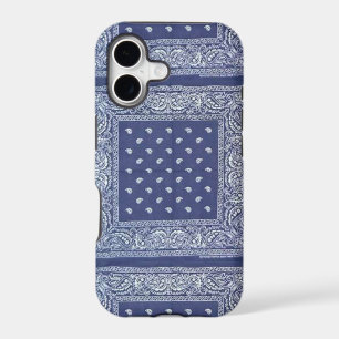 blue bandana iphone case cover