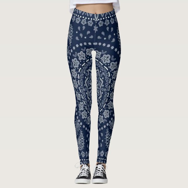blue bandana leggings (Front)