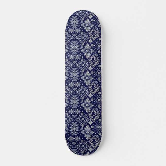 Blue Bandana Skateboard (Front)