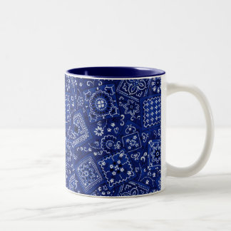 Blue Bandana Two-Tone Coffee Mug