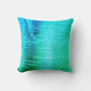 Blue Bark Photograph Throw Pillow