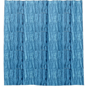 Blue Bark Shower Curtain