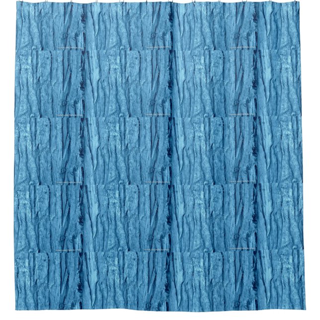 Blue Bark Shower Curtain (Front)